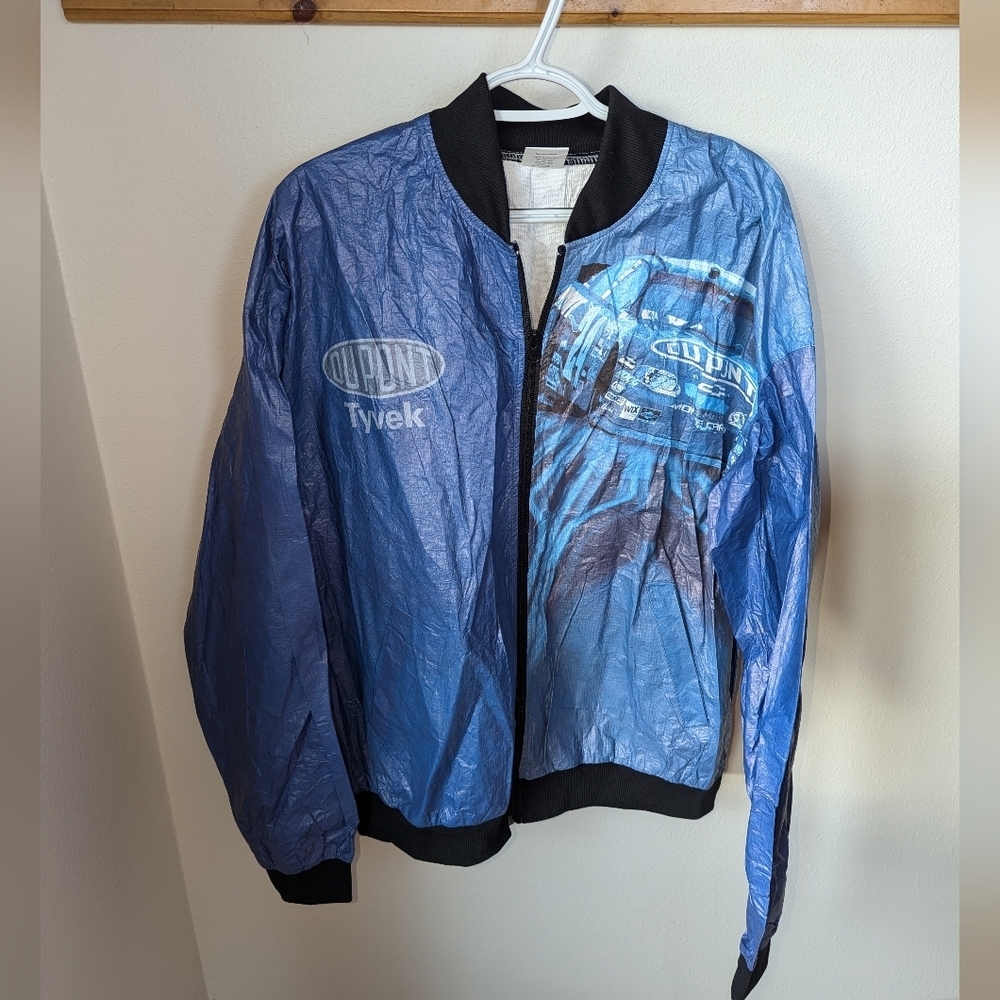 Tyvek by DuPont Ty Breakers zip up jacket size XL. DuPont Racing.